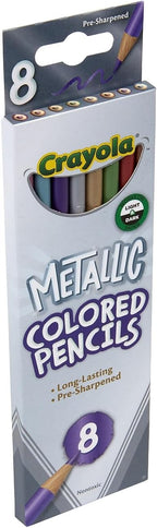 Crayola Metallic FX Colored Pencils - 8 Pencils 1 Count (Pack of 1)