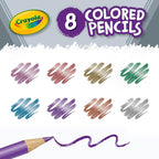 Crayola Metallic FX Colored Pencils - 8 Pencils 1 Count (Pack of 1)