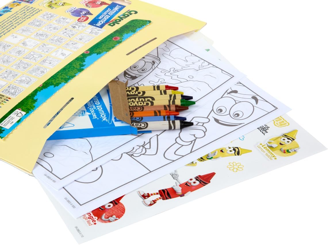 Crayola Retired Colors Coloring & Activity Set, Retired Crayons & Stickers