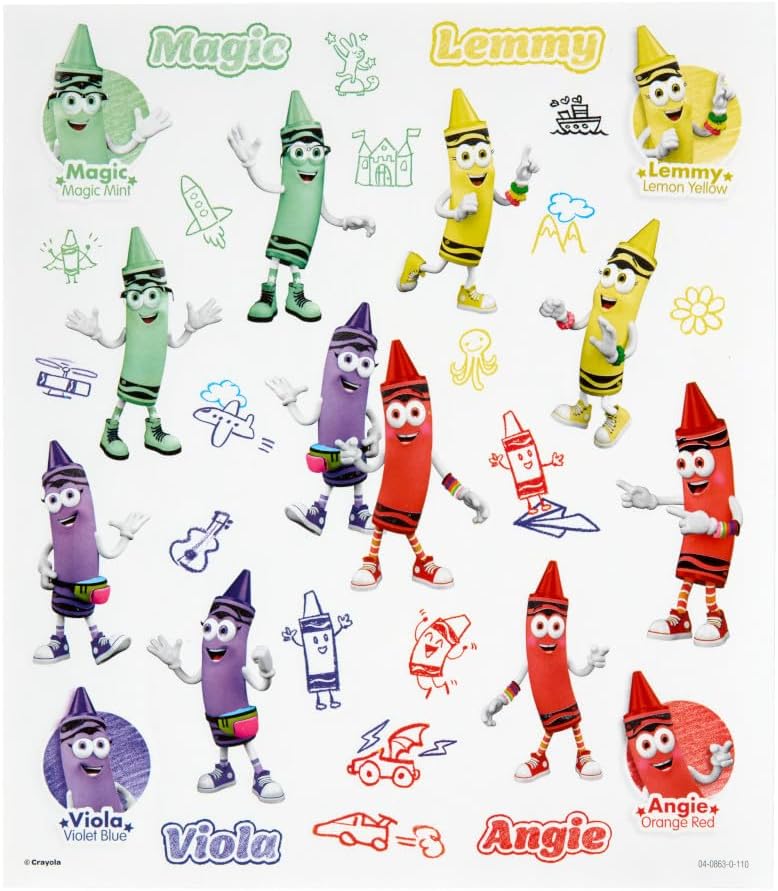Crayola Retired Colors Coloring & Activity Set, Retired Crayons & Stickers