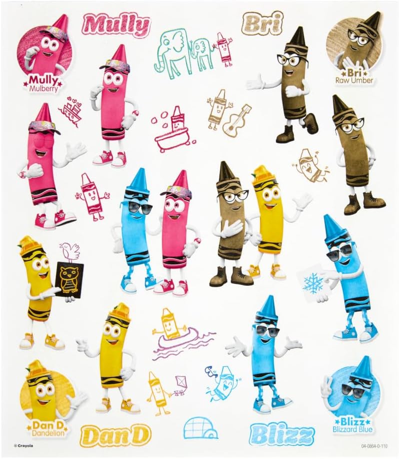 Crayola Retired Colors Coloring & Activity Set, Retired Crayons & Stickers