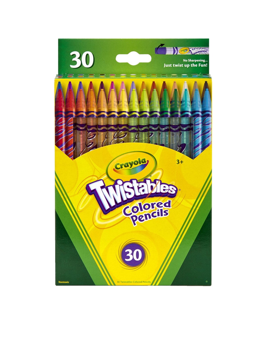 Crayola Twistables Colored Pencils, Always Sharp, Art Tools for Kids, 30 Count 1