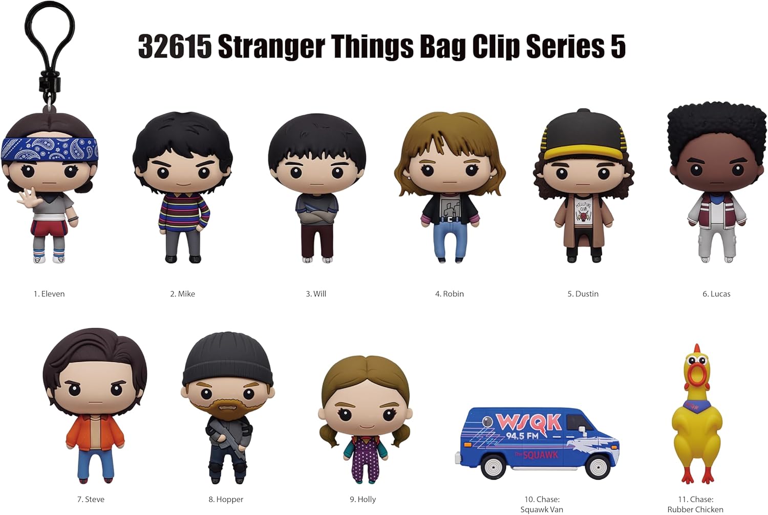 Stranger Things - Series 5-3D Foam Bag Clip Blind Bag - 24pc PDQ