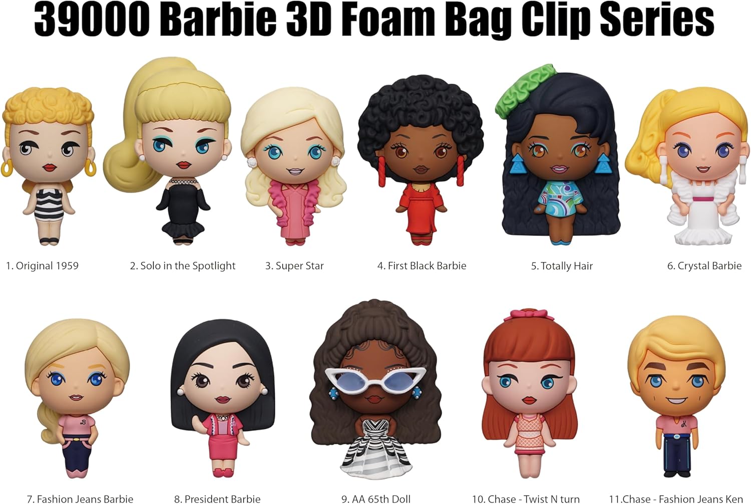 Barbie Series 1 5" Collectible Bag Clip