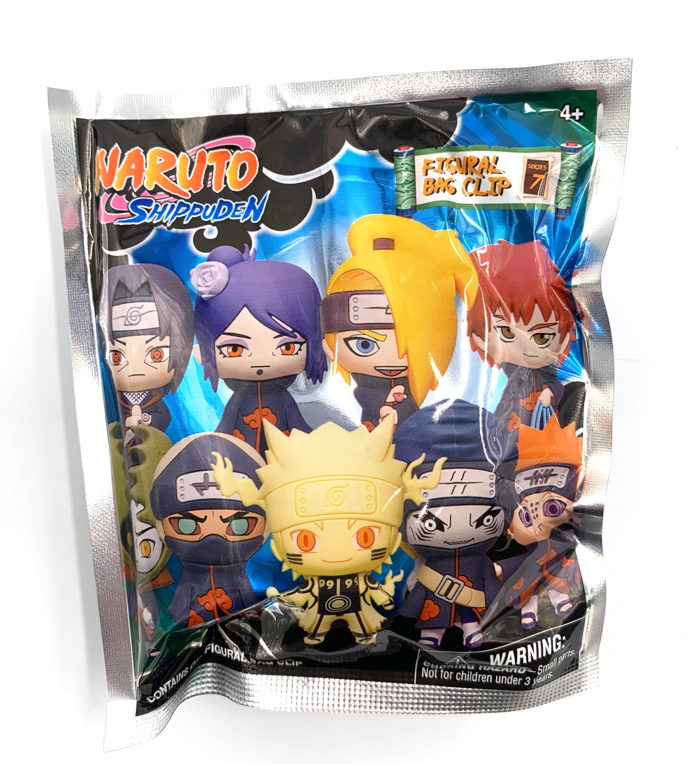 Monogram Naruto Shippuden - Series 7 Figural Bag Clip | 3D Foam Keychain in Blind Bag | ONE Random Bag per Order