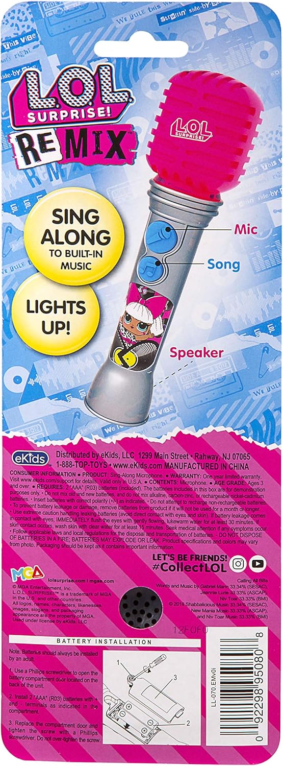 eKids LOL Surprise OMG Remix Toy Microphone