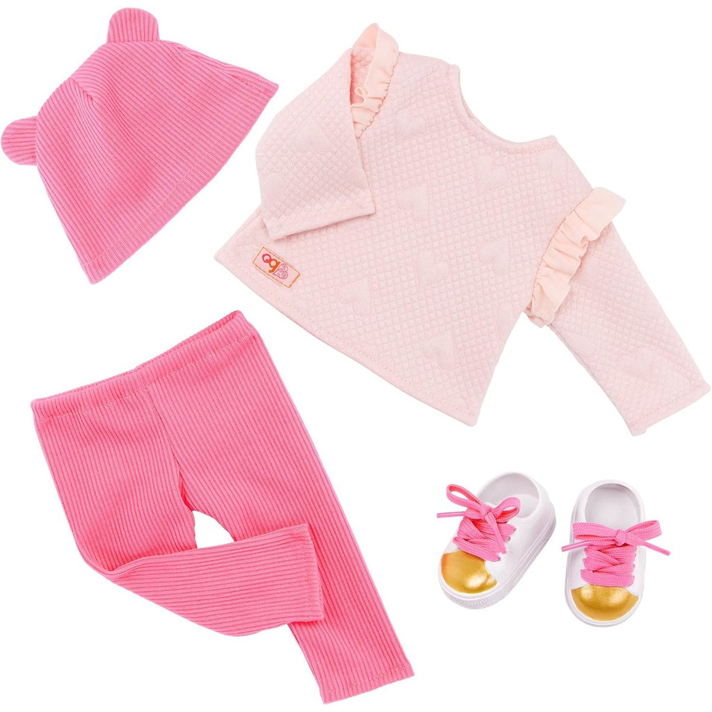 Our Generation Joyce Doll with Sweatsuit and Beanie Hat, Multicolor