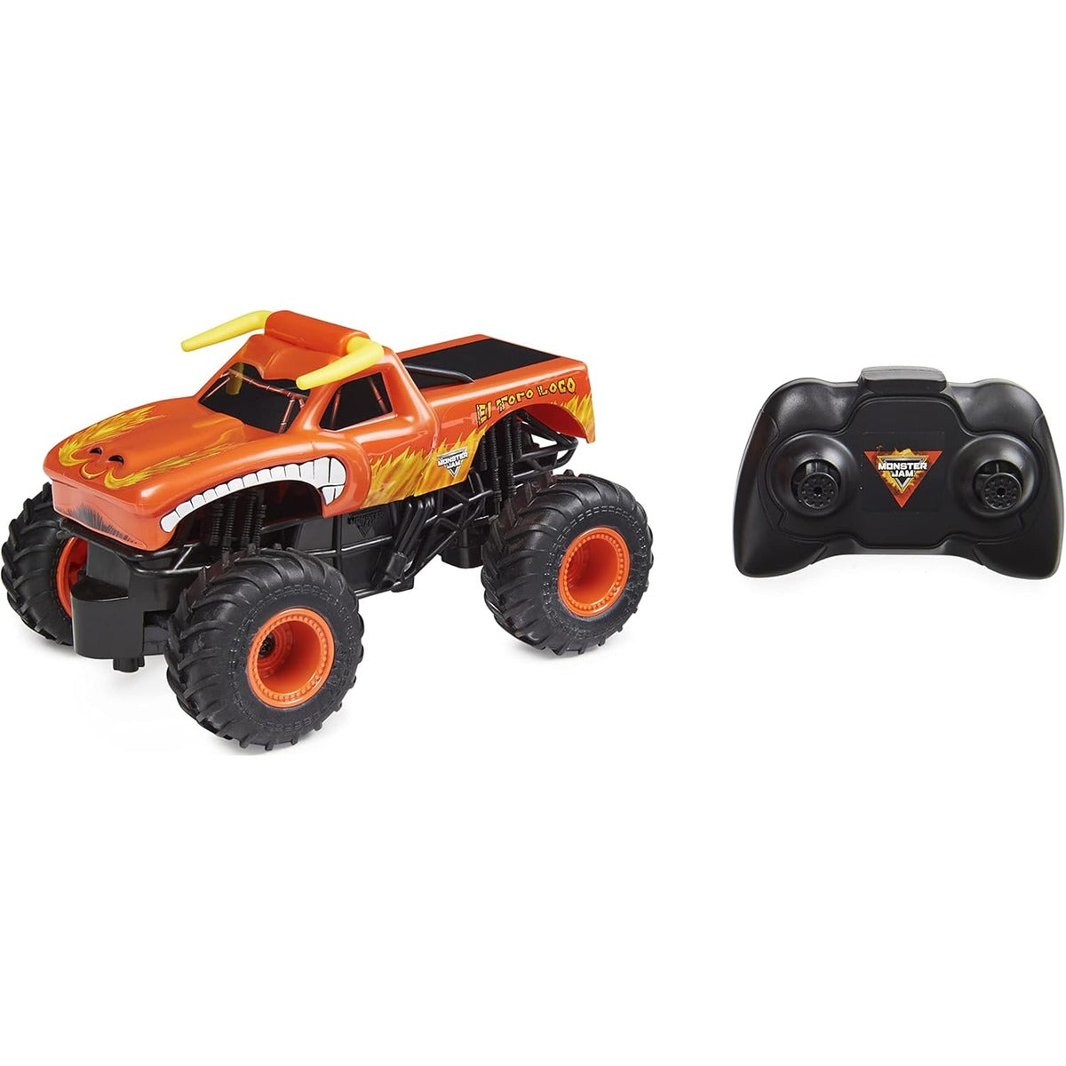 Monster Jam Official El Toro Loco Remote Control Monster Truck, 1:24 Scale