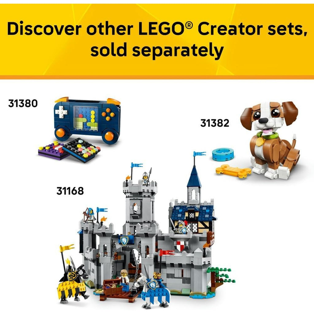 LEGO Creator 3in1 Sea Animals: Beautiful Dolphins Toy - Sea Animal Figure Transforms into a Seahorse or Crab - DIY Room
