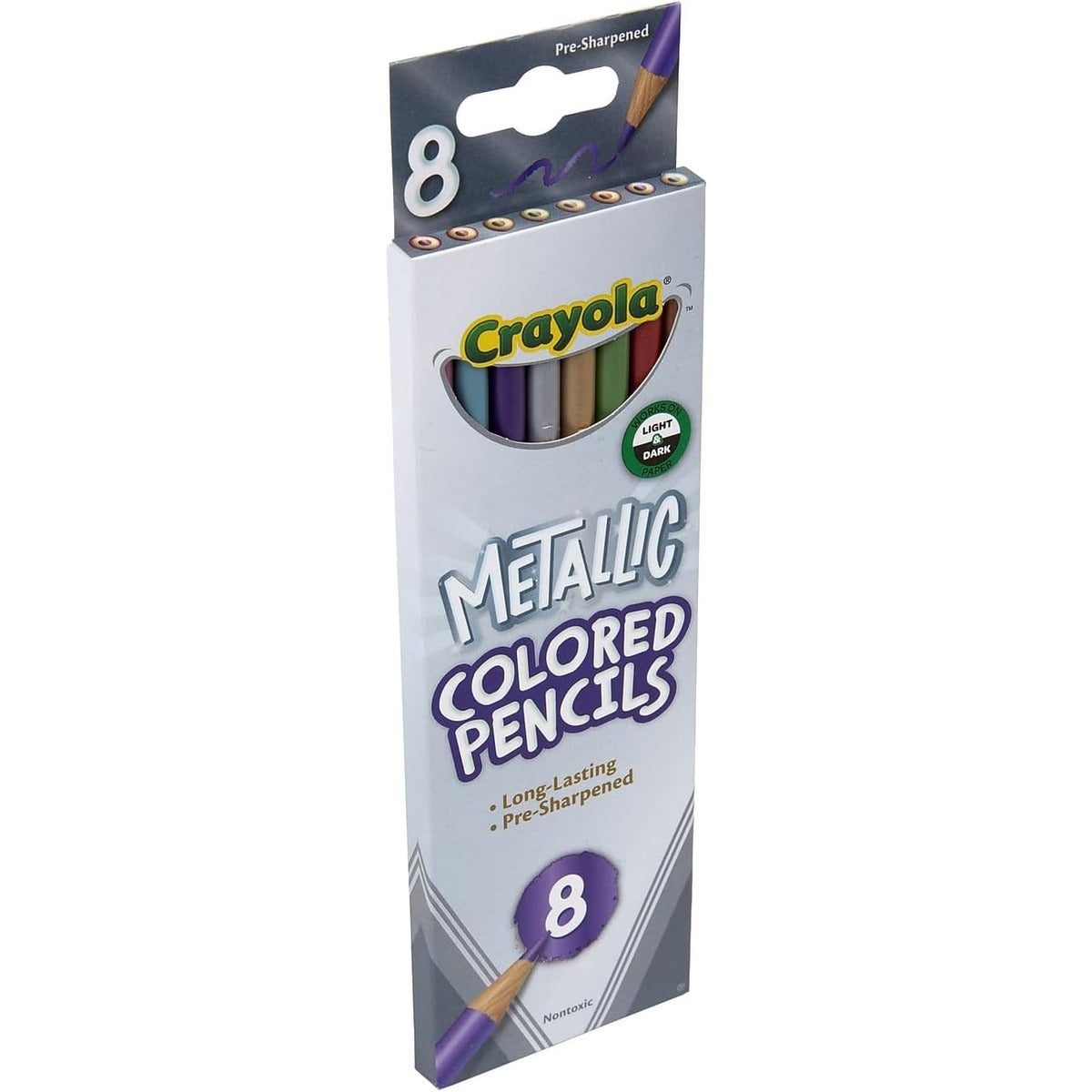 Crayola Metallic FX Colored Pencils - 8 Pencils 1 Count (Pack of 1)