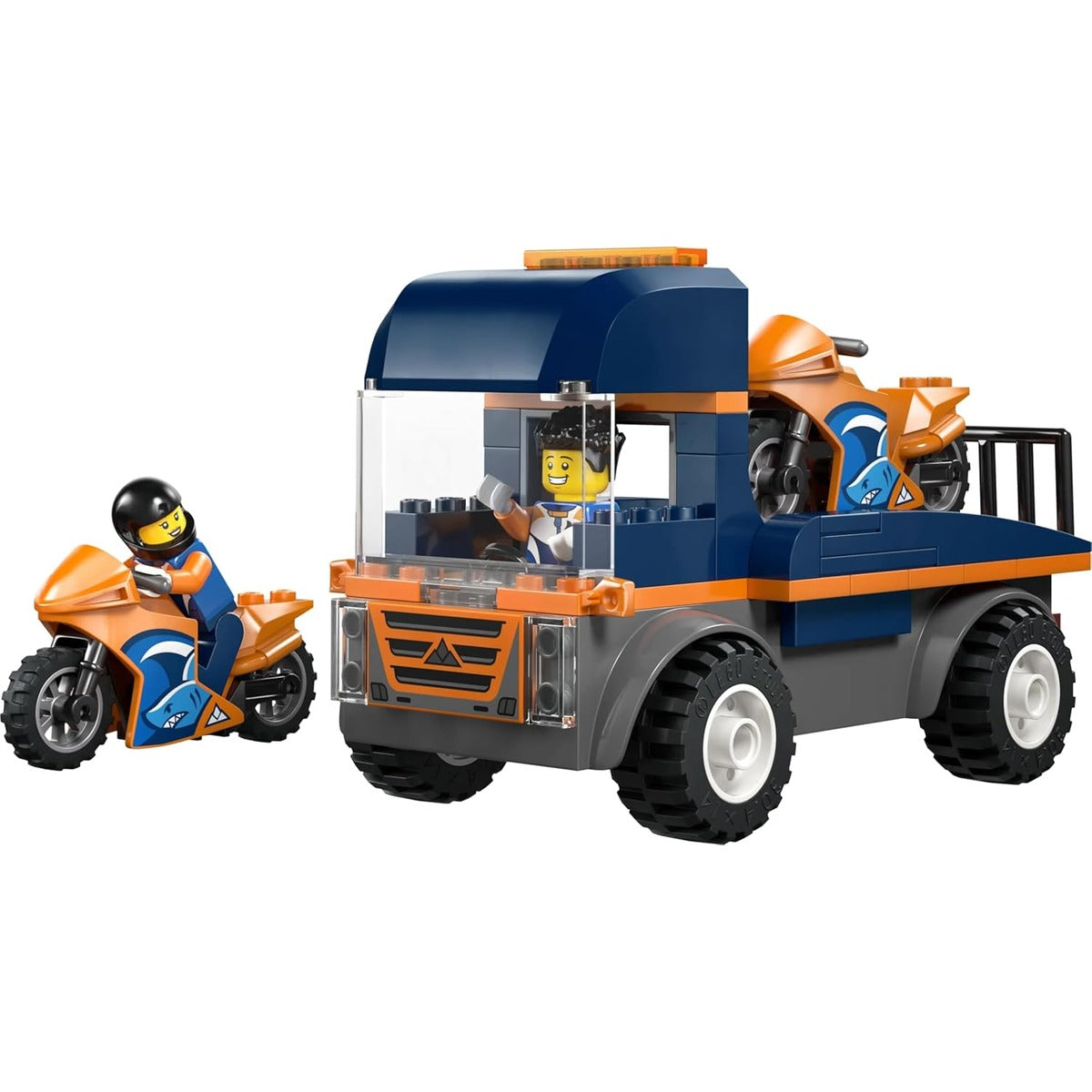Lego 60491 City Motorcycle Transport Car Toy, Birthday Gift