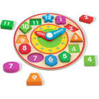 Melissa & Doug Shape Sorting Clock - Wooden Educational Toy