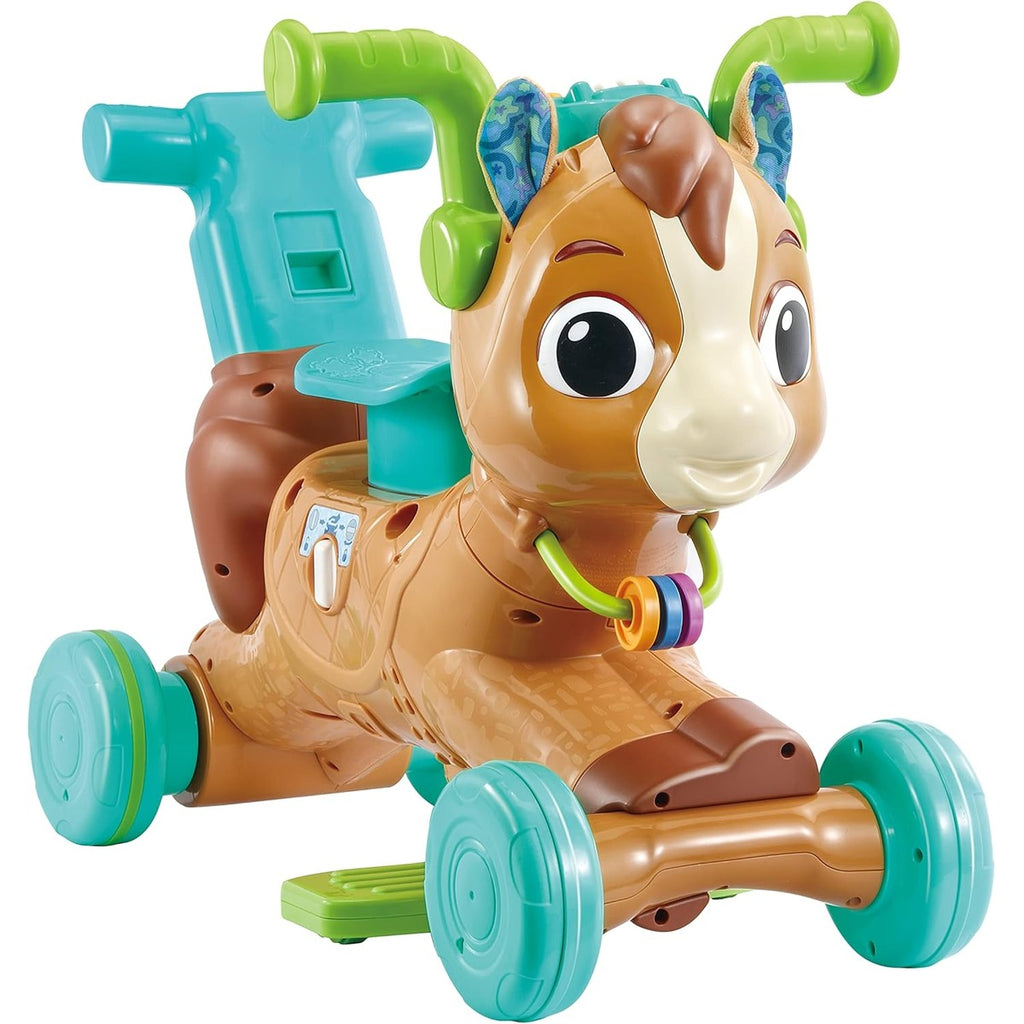 VTech 3-in-1 Bounce &amp; Go Pony | Interactive &amp; Educational Push, Ride &amp; Bounce Along Toy with Games | Suitable for Boys &amp; Girls 18-36 Months, English Version