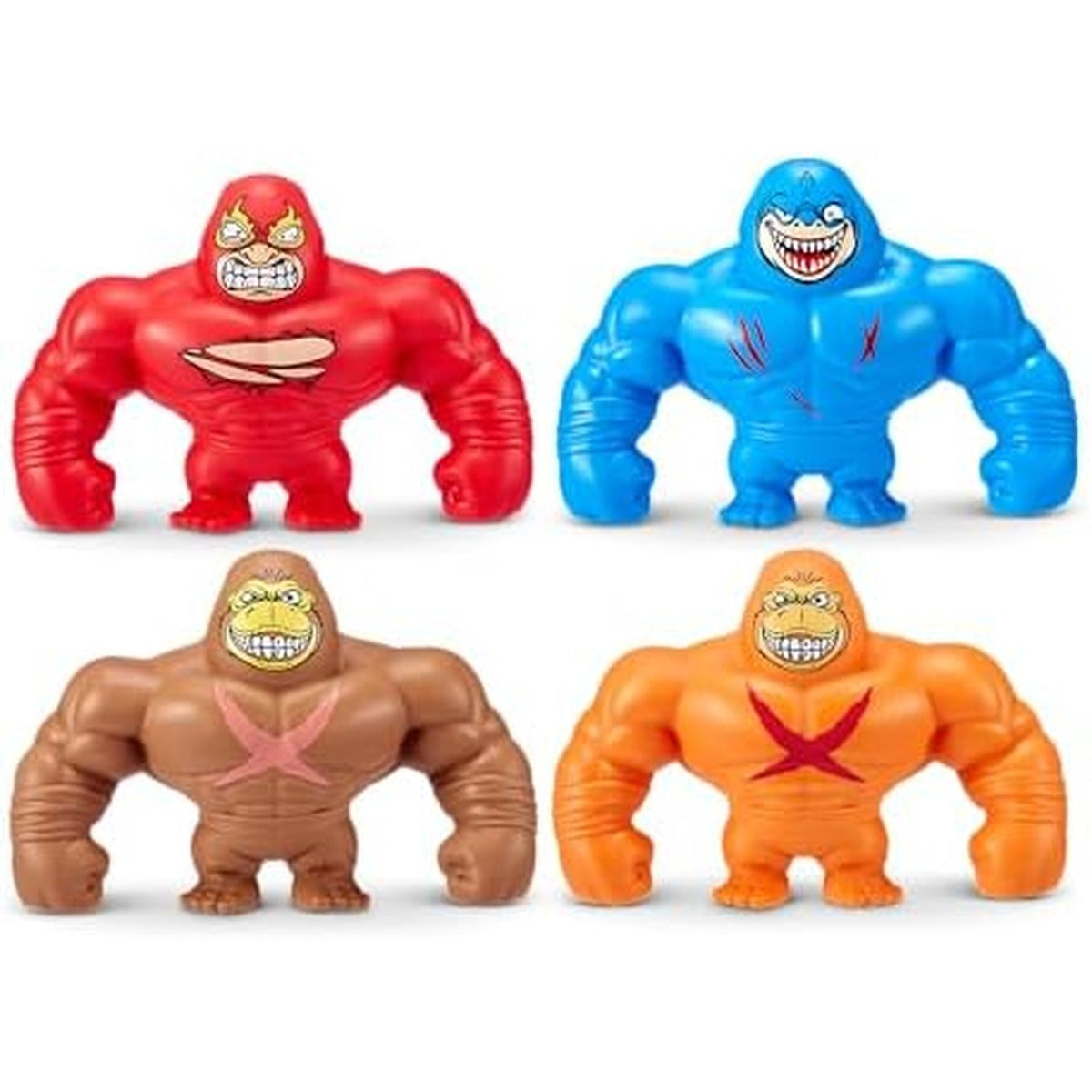 Smashers SLAM Heroes by ZURU, Gorilla (Orange) Stretchable Toy for Boys