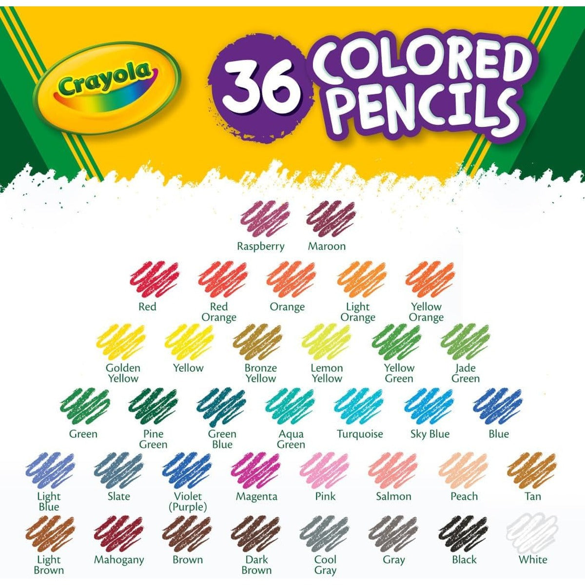 Crayola Colored Pencils (36ct), Kids Pencil Set