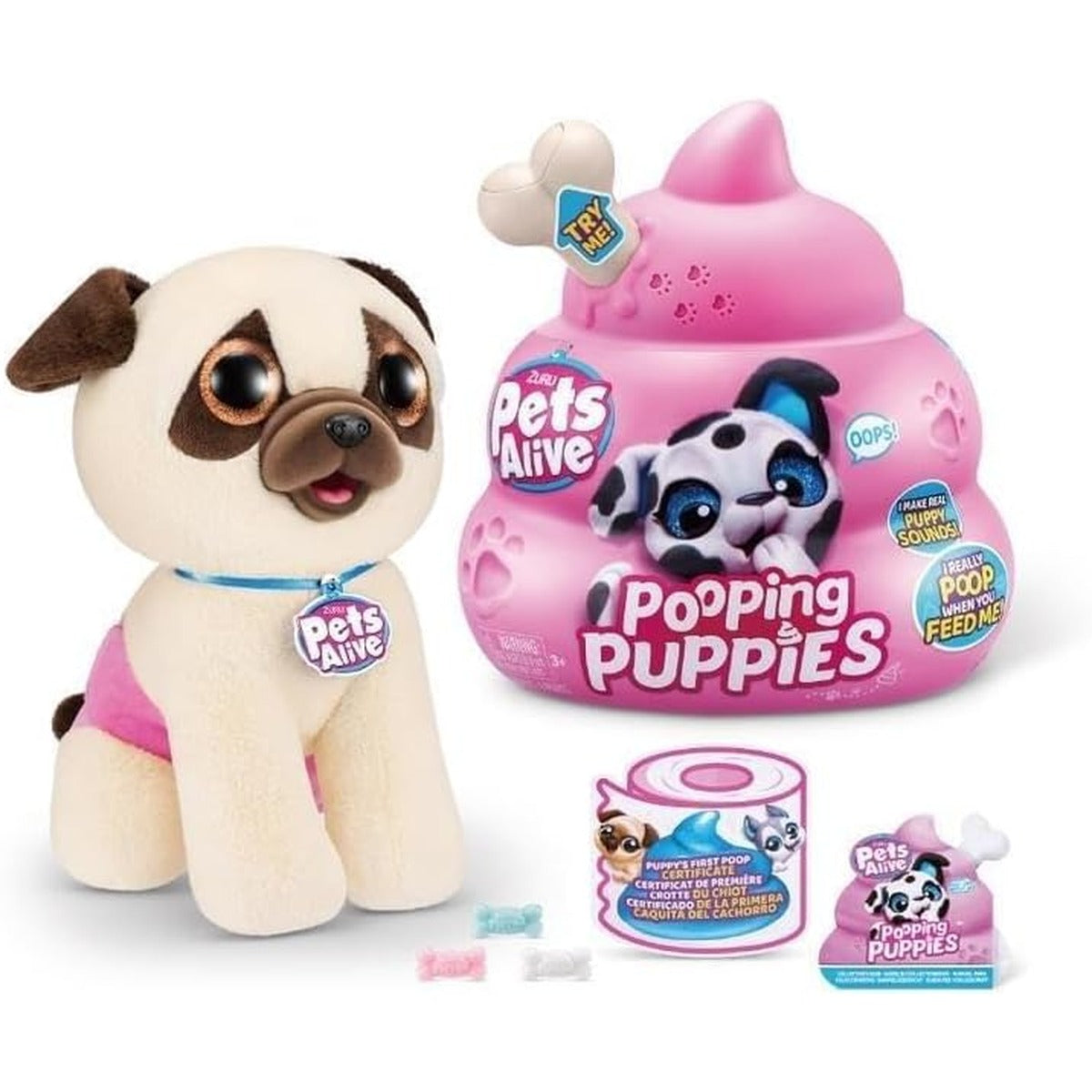 S001-Pets Alive-Pooping Puppies- Series 1 Interactive Plush, Bulk