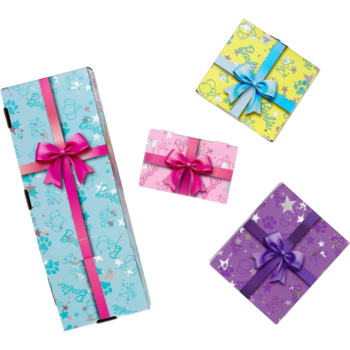 Barbie Party Unboxed Doll & Accessories, Pet Birthday Series Birthday Bows Set with 10 Surprises Including Color Change & Cak