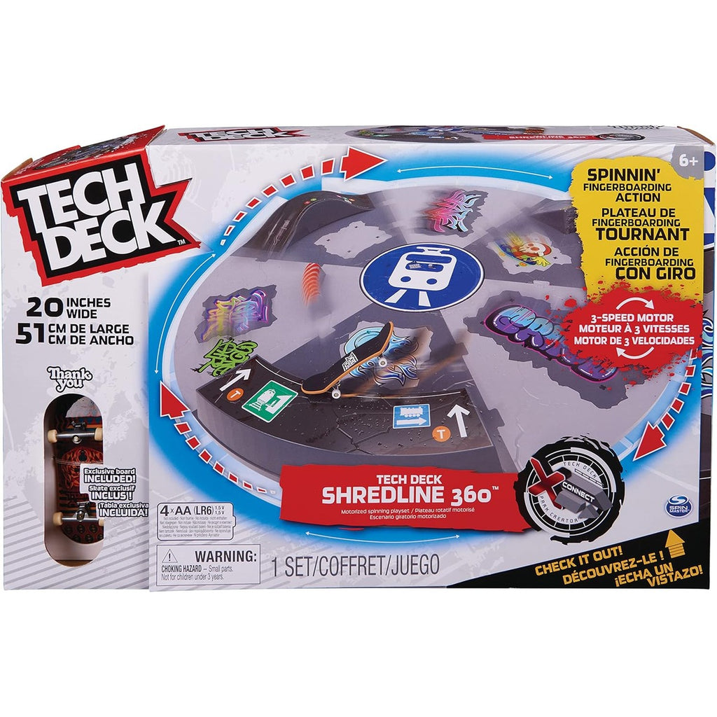 Tech Deck, Shane O'Neill's Olympic Games Paris 2024 Ramp Customizable X-Connect Park Creator Playset & Exclusive Fingerboard, Kids Toy for Ages 6+