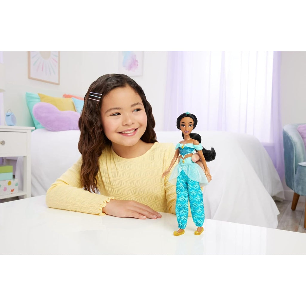 Mattel Disney Princess Jasmine Doll in Sparkling Fashion with Removable