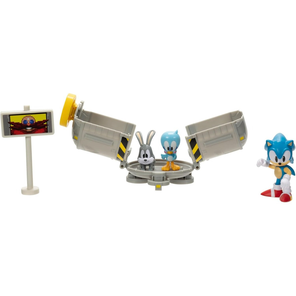 Sonic The Hedgehog 2.5" Level Clear Diorama with Sonic, flicky & Pocky