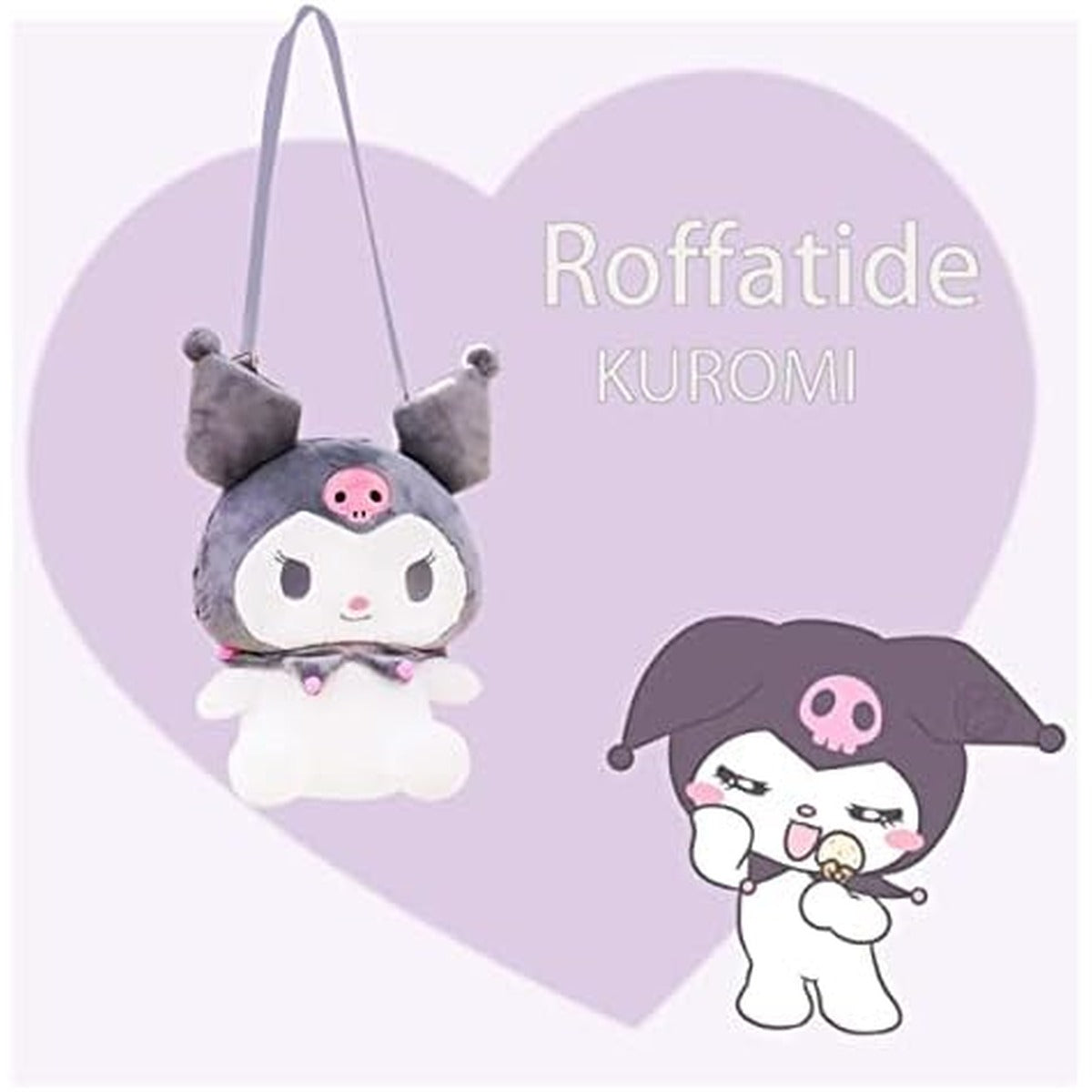 Roffatide Anime Cartoon Plush Doll Backpack Kawaii Lolita JK Girls Bag Birthday Gifts, 1, One_Size, Classic