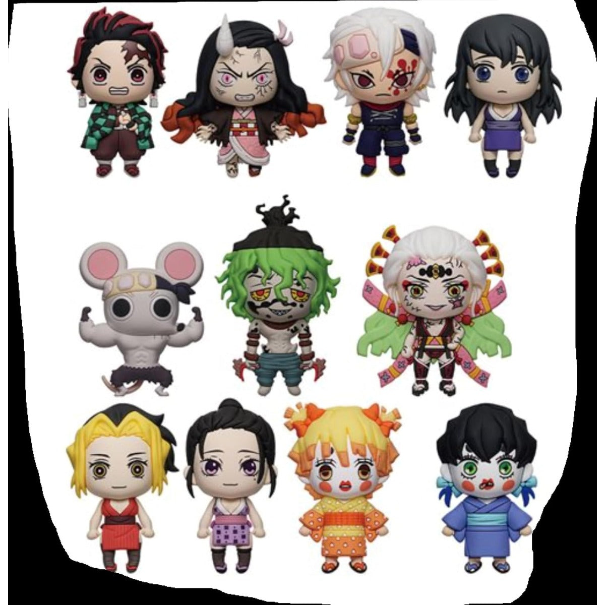 Amazon.com: Monogram Demon Slayer Kimetsu No Yaiba 3D Foam Figural Bag Clip | ONE Random Character per Blind Bag : Clothing, Shoes & Jewelry