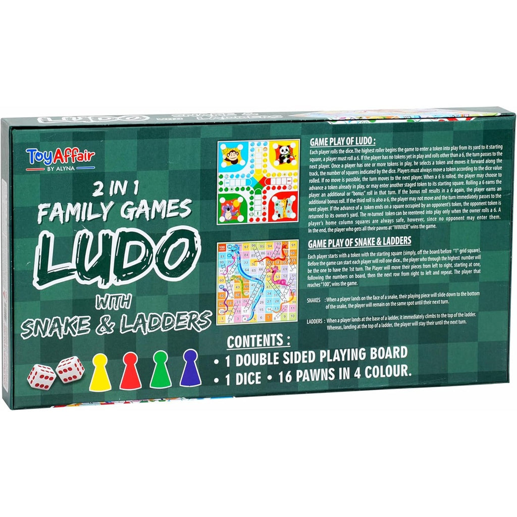 Ankit Toys & Games Ludo and Snake & Ladders Board Game Set