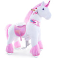 PonyCycle Ride on Unicorn Classic Model U (with Brake/ 36" Height/Size 4 for Age 4-7) Toddler Pink Horse Ride on Toys for Girls Ride on Horse Plush Ux402 Pink Size 4 for Age 4-7
