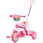 Spartan Trike 3Wheel Kids Tricycle Children Trike With Storage Box With Removable Parents Push Handle Bar Available in Disney, Marvel & Nickelodeon Licensors (Pink)