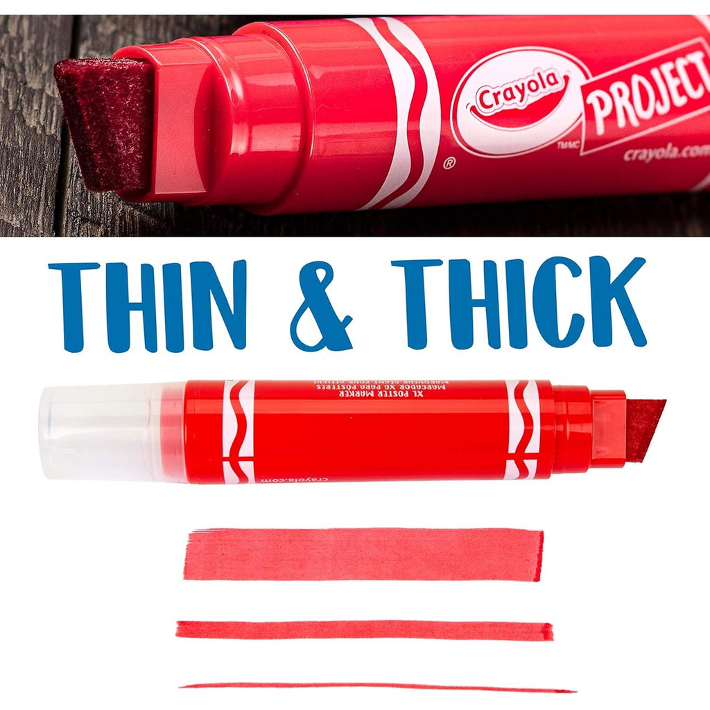 Crayola Project: XL Poster Marker, Red Single ct
