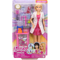 Barbie Scientist Doll and Accessories with Blonde Fashion Doll, Lab Table, Microscope, & Color-Change Beaker & Petri Dish Acc