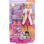 Barbie Scientist Doll and Accessories with Blonde Fashion Doll, Lab Table, Microscope, & Color-Change Beaker & Petri Dish Acc