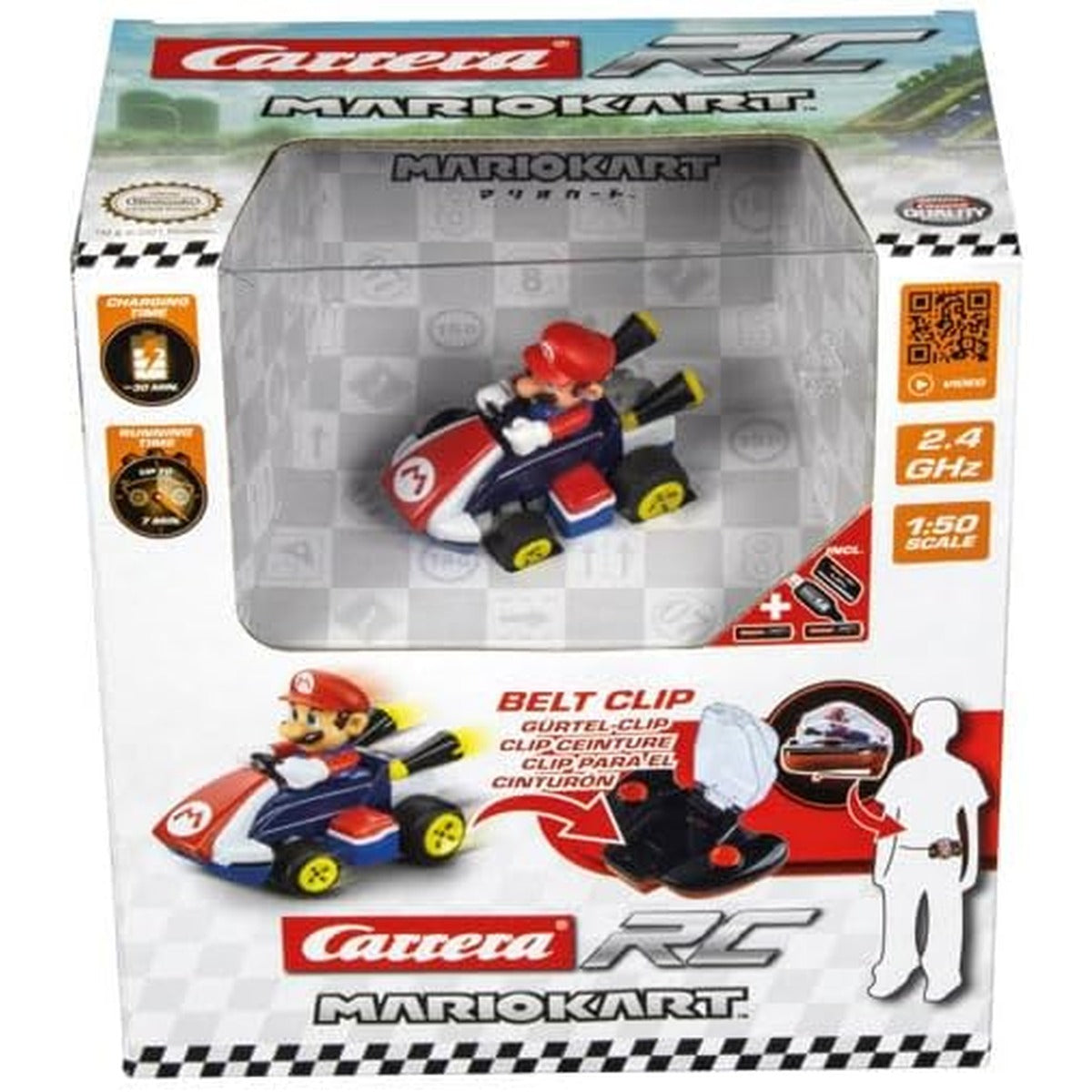 Carrera 370430002P Kart Mini RC, Mario, Red