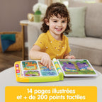 VTech - The Big Interactive Dinosaur Book, Magic Sound, Children's Touch Book, Educational Toy Dinosaur, 14 Illustrated and Interactive Pages, Gift for Children from 3 Years Old