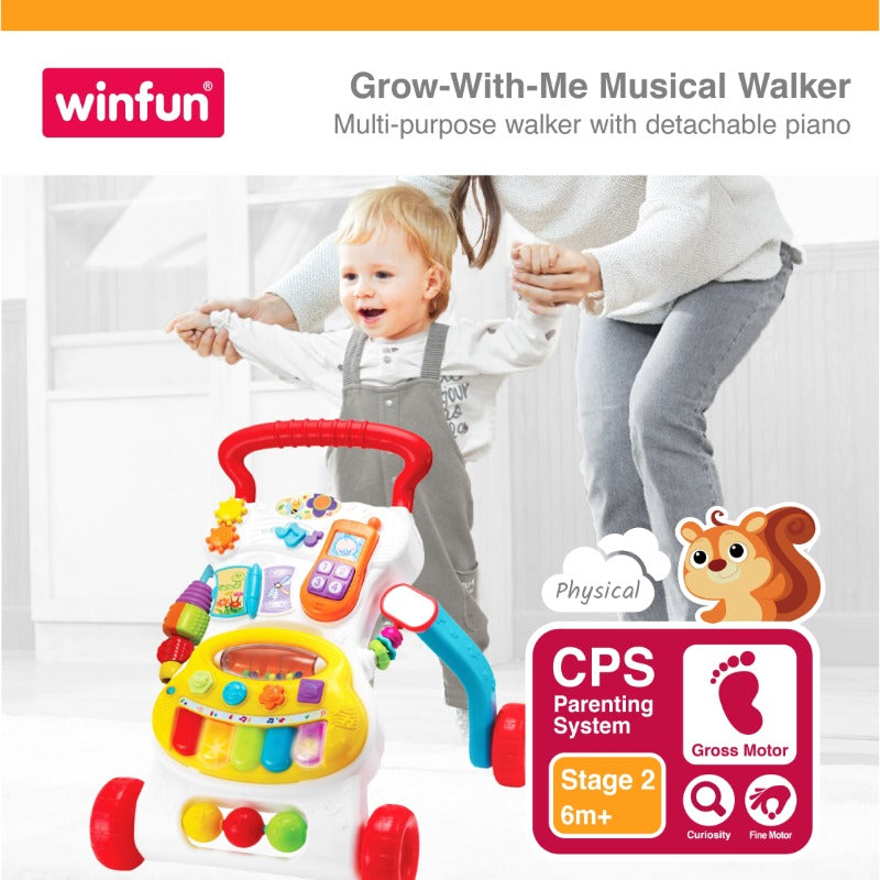 Winfun Grow with me Musical Walker