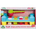 Early Learning Centre Development Wall Shape Sorter Hammer, Shape Sorting, Learning Game, Colors & Shapes, Baby and Toddler Toy, 1 Years+