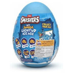 Smashers Mini Jurassic Light Up Ice Age Egg for Kids, Dinosaur Toy with 6+ Surprises, Slime, Sand, Stickers, Build & Light-Up Dino, Collectible Prehistoric Creatures, Indoor Play, Ages 3+