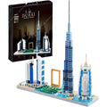 Spindoo Skylines Series Dubai Skyline Micro Mini Building Blocks Set - 3000+ Pcs Mini Architecture Model Kit for Adults & Kids 6+ | Realistic Dubai City Building Toy | Premium Gift & Display Décor