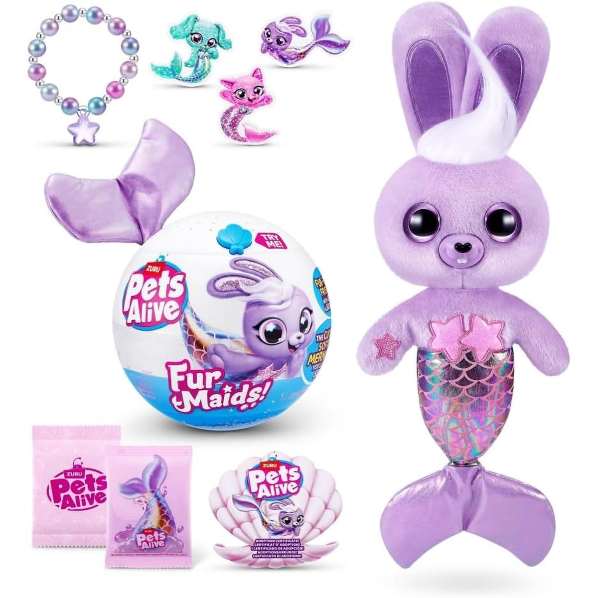 S001-PETS Alive-FURMAIDS-Series 1-Plush-Shrink WRAP,8PCS/CTN