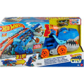 Hot Wheels City Toy Car Track Set, Ultimate T-Rex Transporter