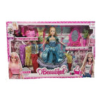 Princess Biancaneve Con Cavallo Fashion Doll Blue 30cm