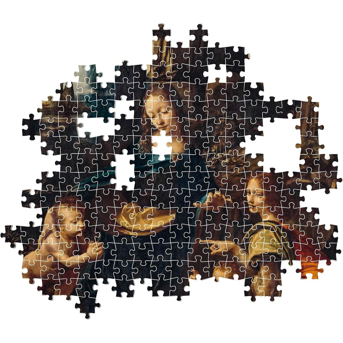 Clementoni 39767 Museum Collection Leonardo, The Virgin of The Rocks 1000 Pieces, Jigsaw Puzzle for Adults