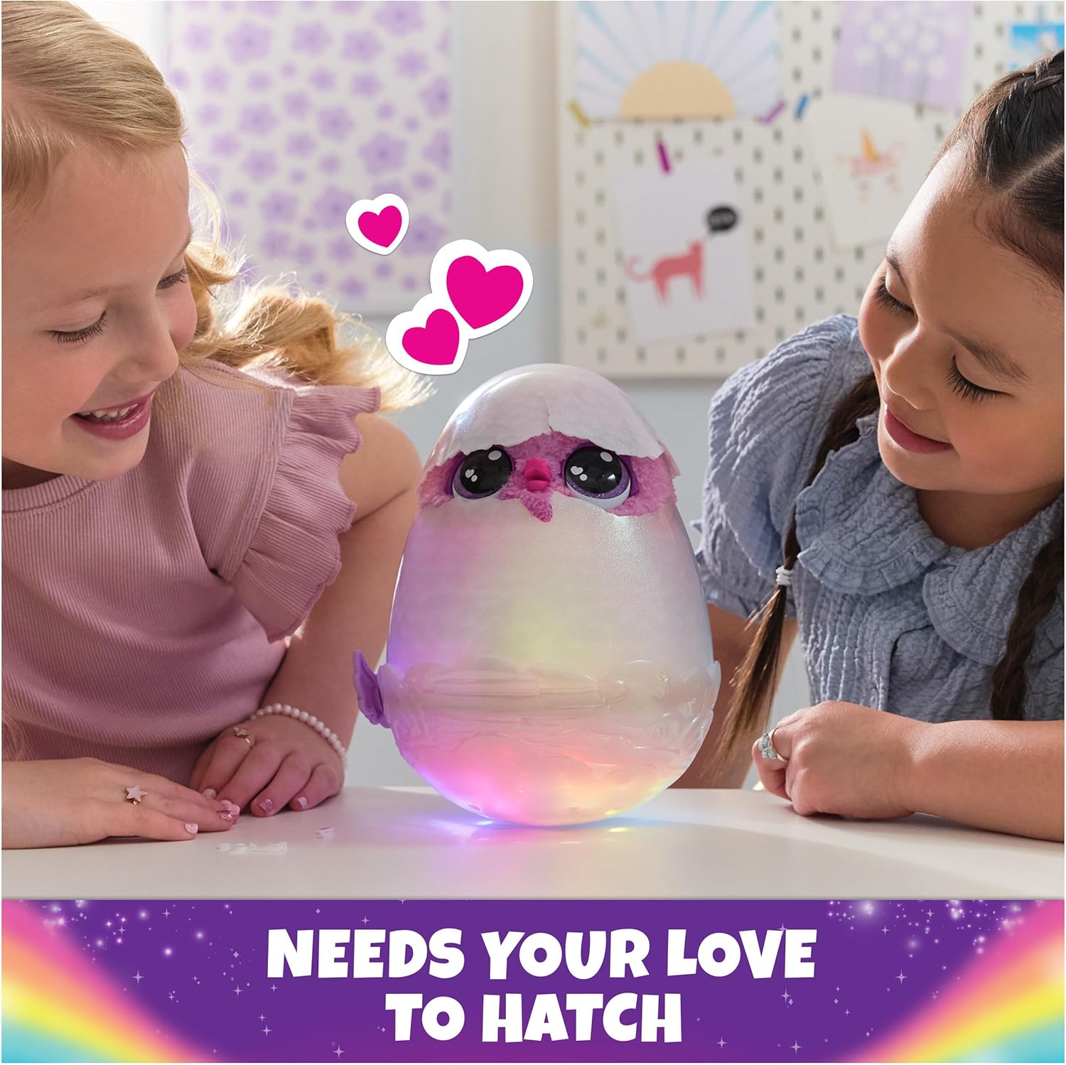 Hatchimals Alive, Mystery Hatch Pufficorn, Surprise Interactive Toy &amp; Egg with Mist, Lights &amp; Sounds (Styles May Vary), Kids Toys for Girls &amp; Boys