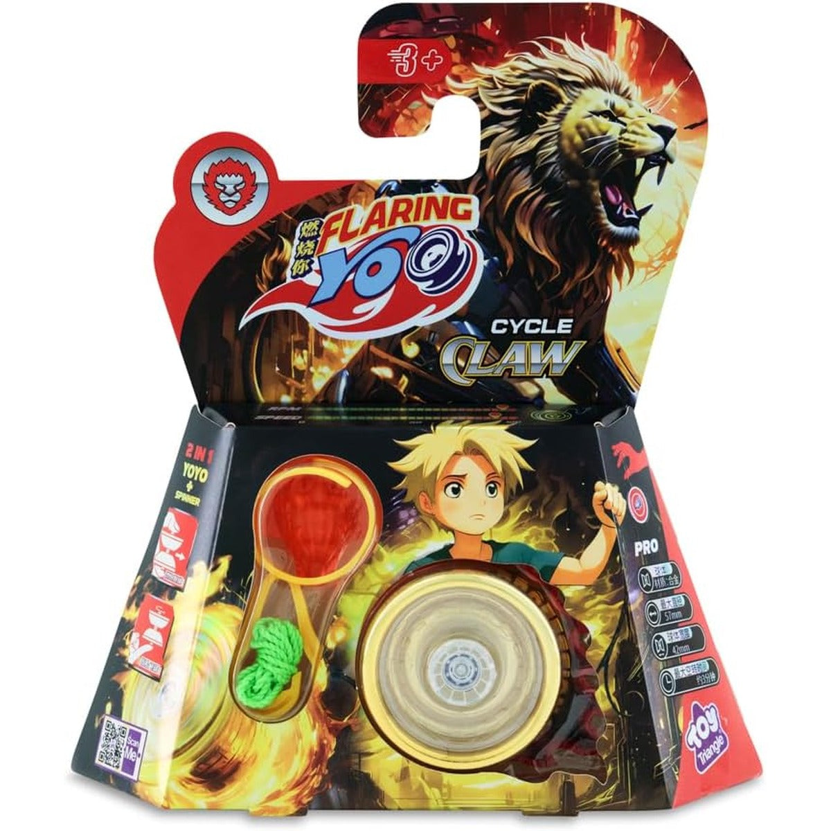 Cycle Claw Professional Yo-Yo Toy with String for Kids, Durable Design with Auto Return Mechanism for Kids and