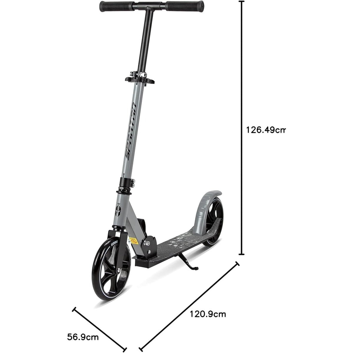 Spartan Edge 200 mm Folding Kick Scooter for Kids & Teens SP-7077 - Big PU Wheels, ABEC-7 Performance Bearings