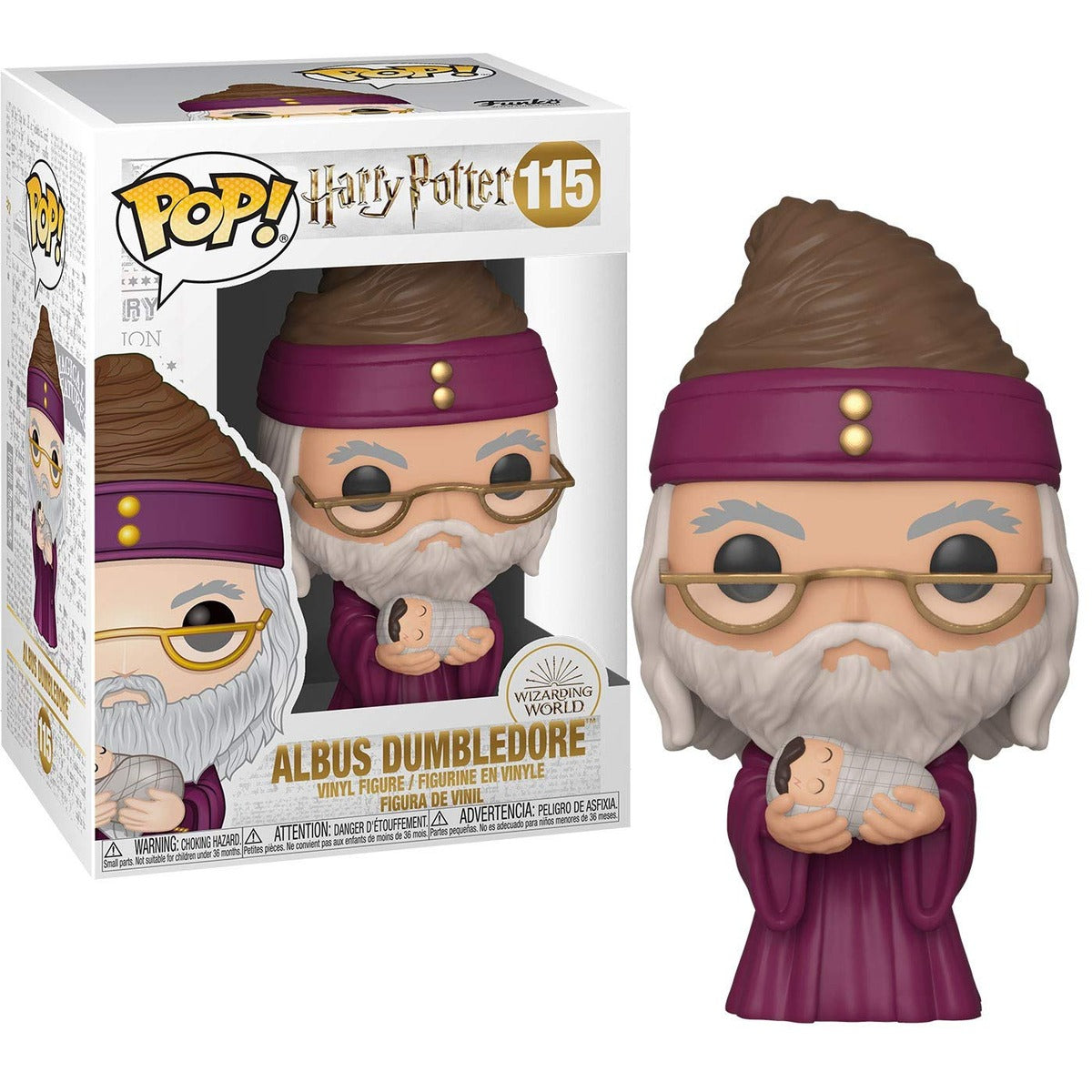 Funko Pop! Harry Potter: Harry Potter - Dumbledore with Baby Harry, Multicolor