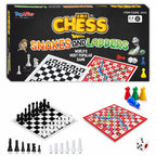 Toy Affair - 2-In-1 Family Chess With Snakes & Ladders - Multicolor - 18-Inch