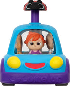 CoComelon Push 'N Sing - Coche familiar interactivo musical iluminado, personajes favoritos de los fanáticos y clips de canción, juguetes para niños pequeños y preescolares
