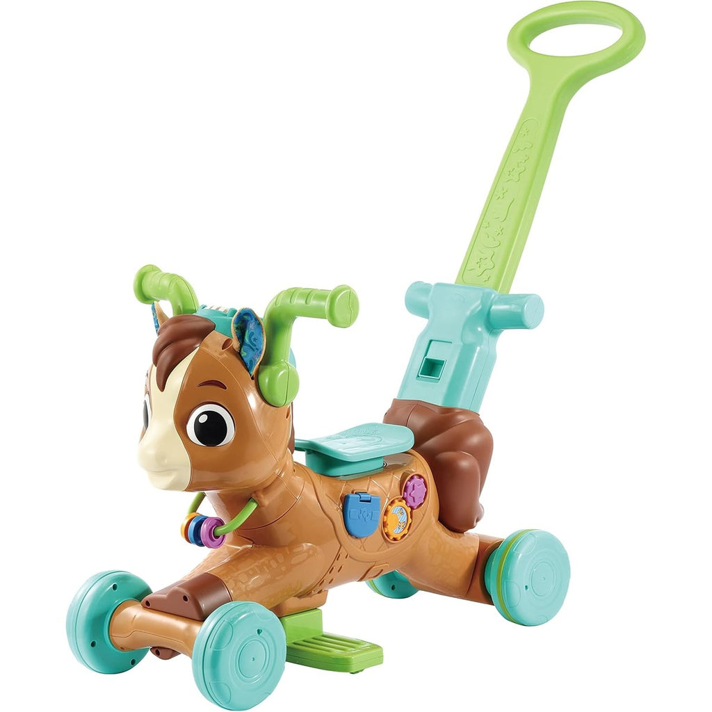 VTech 3-in-1 Bounce &amp; Go Pony | Interactive &amp; Educational Push, Ride &amp; Bounce Along Toy with Games | Suitable for Boys &amp; Girls 18-36 Months, English Version
