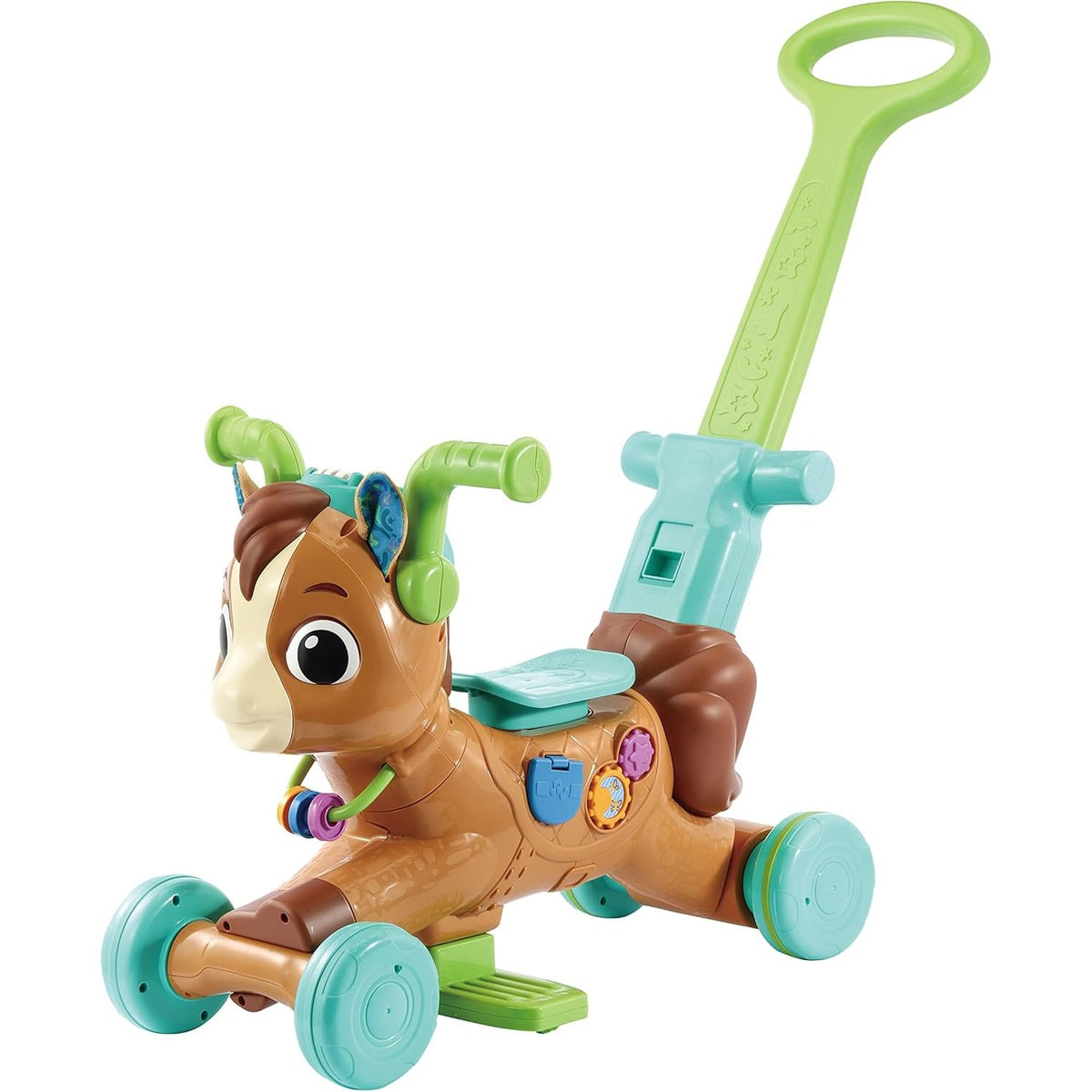 VTech 3-in-1 Bounce &amp; Go Pony | Interactive &amp; Educational Push, Ride &amp; Bounce Along Toy with Games | Suitable for Boys &amp; Girls 18-36 Months, English Version
